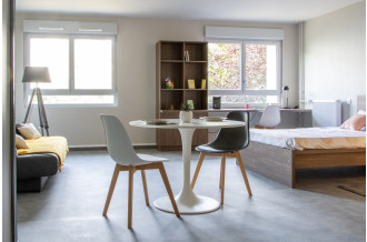 pièce de vie studio 36 m² (2)